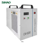SIHAO CW-5200 CW-5000 CW-3000 Industrial Laser Cooler 6L/9L — 0.4HP 2361Btu/h Water Cooling System R-134a Dual Fan for CNC CO2 Laser Engraving Cutting 60W 80W 100W 130W 150W