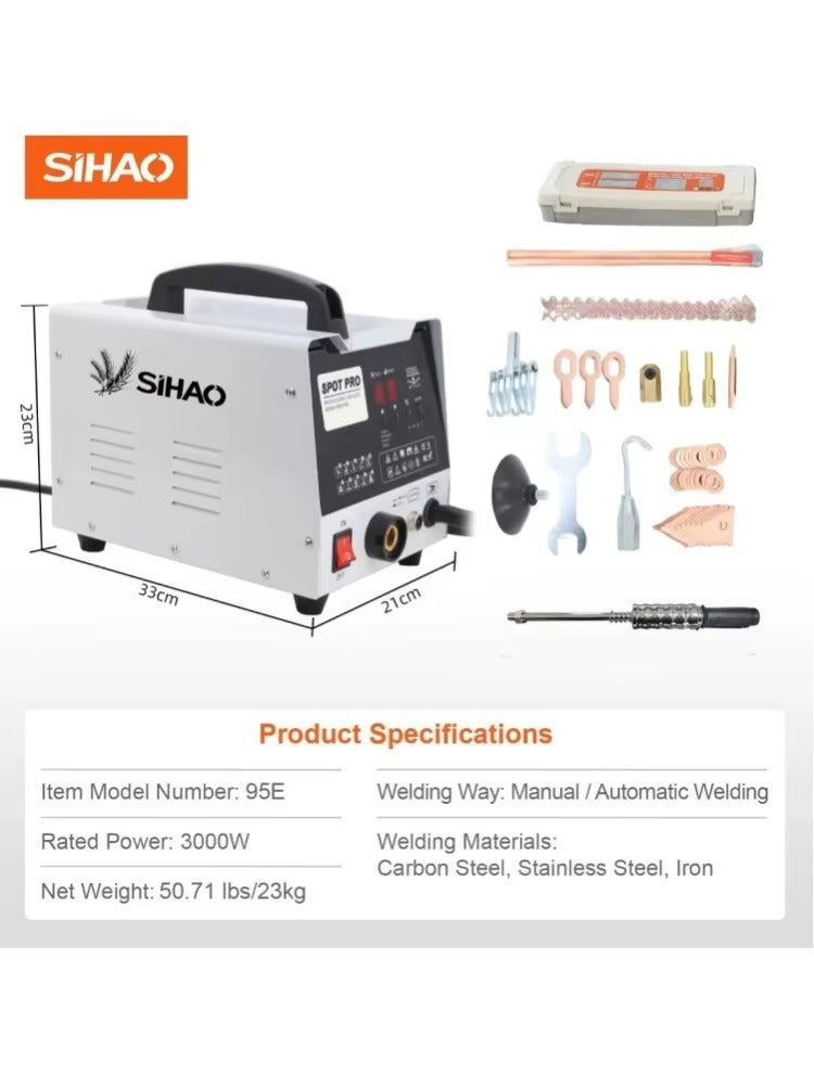 SIHAO 3000W Stud Welder Dent Repair Kit Spot Welder Dent Puller Machine for Car Body Repair