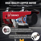 SIHAO Heavy Duty Electric Hoist Winch 880-1720 LBS — Portable Power Crane with Wireless Remote & Wired Control