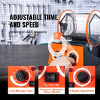 SIHAO 3-5kg Jewelry Tumbler – 5-Speed Rotary Finisher with Digital Timer & Reversible Rotation for Polishing, Burnishing & Metal Tumbling
