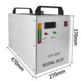 SIHAO CW-5200 CW-5000 CW-3000 Industrial Laser Cooler 6L/9L — 0.4HP 2361Btu/h Water Cooling System R-134a Dual Fan for CNC CO2 Laser Engraving Cutting 60W 80W 100W 130W 150W