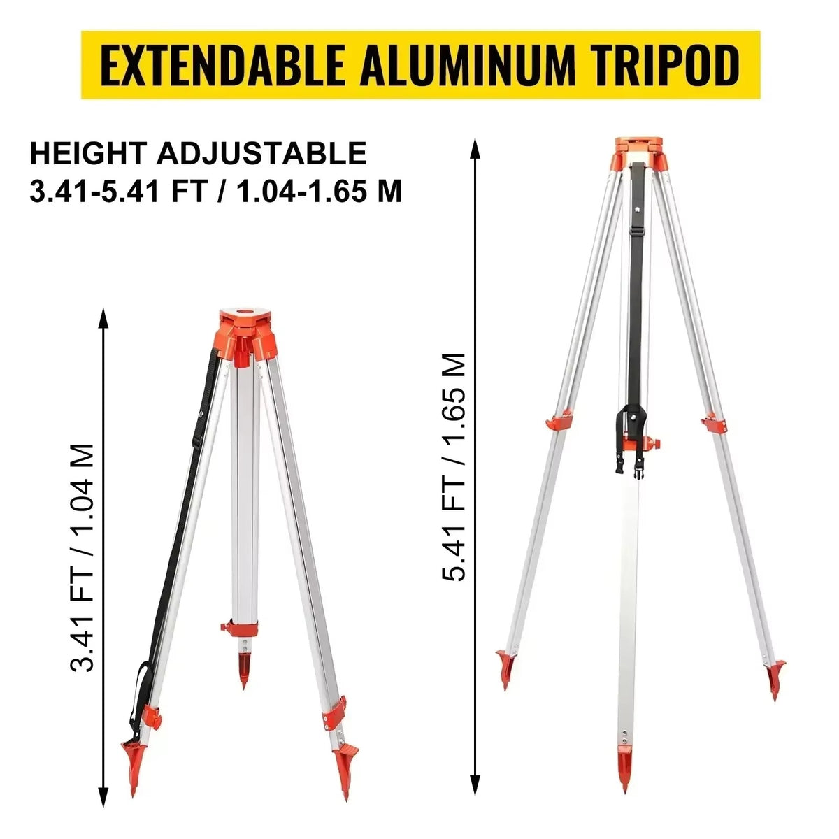 SIHAO 360° Rotary Laser Level Self-Leveling Red Beam — with Remote & Receiver for Construction Indoor Outdoor Alignment