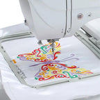 SIHAO MRSV700 Automatic Embroidery Machine with Touch Screen – Computerized Home/Commercial Use, Supports LOGO, Letters, and Electric Sewing (Sewing & Embroidery Combo)