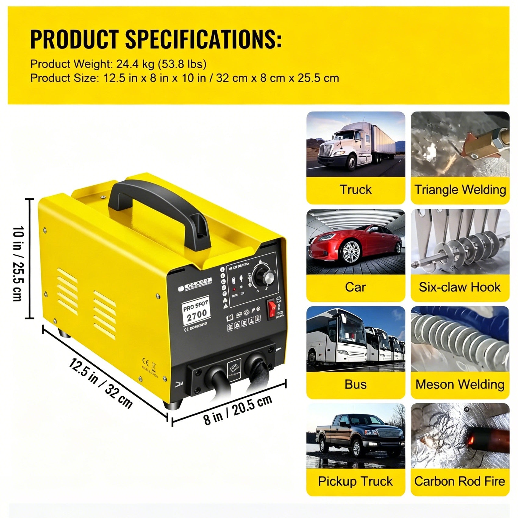 SIHAO Dent Repair Machine Vehicle Panel Spot Puller Dent Spotter GYSpot 2700A 3500A Spot Welding Machine Welder Dent Repair