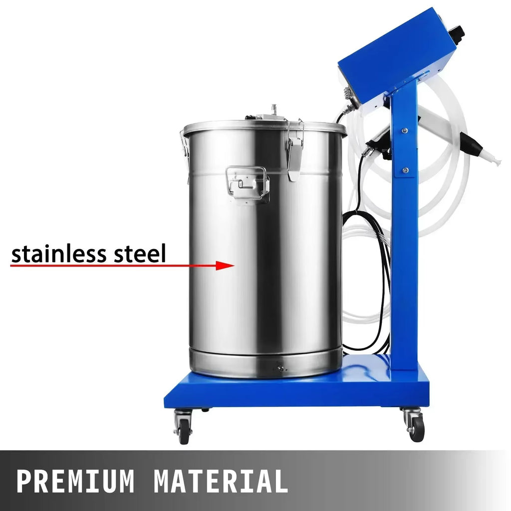 SIHAO WX-958 Electrostatic Powder Coating Machine 50W 45L Spray Gun 450g/min for Metal Wood