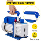 SIHAO 1.8-4.8CFM Adjustable Vacuum Pump Dual Gauge HVAC Refrigerant Recovery Tool Auto AC Evacuation High Speed Deep Vacuum Sealer