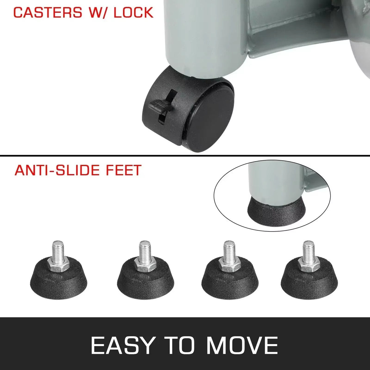 SIHAO Adjustable Dumbbell Stand with Wheels, 100KG Capacity & Towel Storage Rack, Home Gym Equipment for 24-40KG Dumbbells