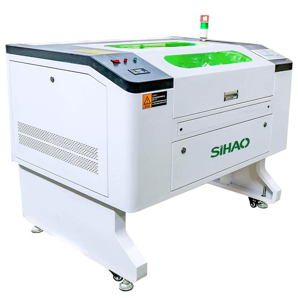 SIHAO 100W CO2 Laser Engraver 28x20 with Built-In Chiller & Autofocus