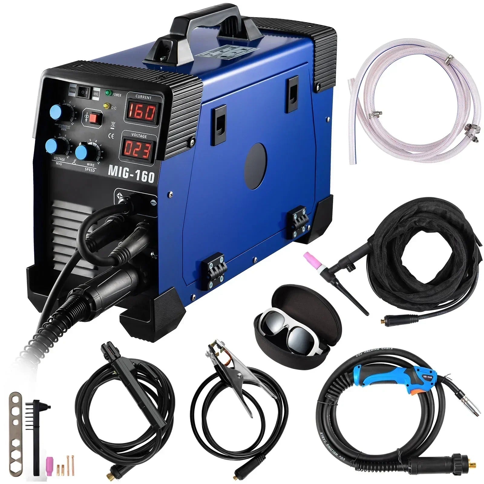 SIHAO 220V 200-270A MIG MMA TIG Welder 3-in-1 IGBT Inverter Welding Machine Dual Voltage for Steel Aluminum Auto Repair Home Workshop