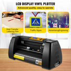 SIHAO 14-Inch Vinyl Cutter & Plotter – Desktop Cutting Machine with 3 Blades + Pen Holder, Software-Controlled for Signs, Decals & Stickers