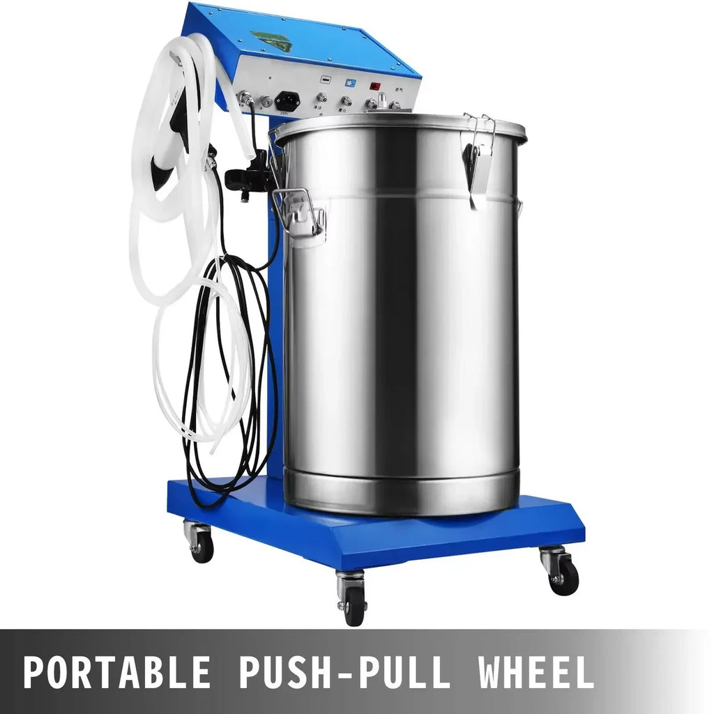 SIHAO WX-958 Electrostatic Powder Coating Machine 50W 45L Spray Gun 450g/min for Metal Wood