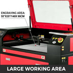 SIHAO 130W CO2 Laser Engraver 1400x900mm, Ruida CNC & LightBurn Ready, Laser Cutter for Woodworking