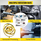 SIHAO Mini Metal Lathe 550W 600W 650W 750W 1100W 1200W —150-220mm Swing X 350-750mm Between Centers Variable Speed 0-2500 RPM, 3-Jaw Chuck, Precision Benchtop Lathe for Drilling & Threading & Steel Aluminum DIY Model Making