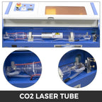 SIHAO 40W CO2 Laser Engraving Cutting Machine 30×20cm — Laser Engraver with USB for Wood Leather Woodworking