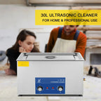 SIHAO 40kHz Ultrasonic Cleaner with Knob Control, Heater & Timer – Available in 2L To 30L Capacities, Ideal for Jewelry, Eyeglasses, Dentures, and Musical Instruments