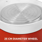 SIHAO 25-30cm 350W Electric Ceramic Wheel Pottery Forming Machine DIY Clay Art Craft Tool with Adjustable Speed Foot Pedal for Students