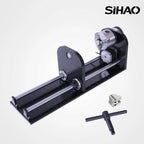 SIHAO Rotary Cutter and Engraver Attachment丨3-Jaw Spindle and 230 mm Track丨50W/60W/80W/100W/130W