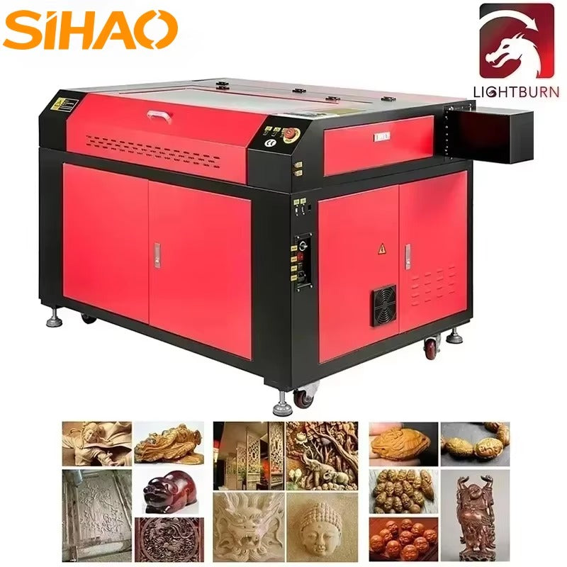 SIHAO CO2 Laser Engraver 9060 100W Ruida USB Engraving Cutting Machine for Wood Acrylic Crafts
