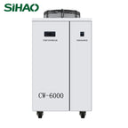 SIHAO 3000W Industrial Water Chiller CW-6000 220V CO2 Laser Cooling System with Flow Protection & Digital Display for Engraving Machine