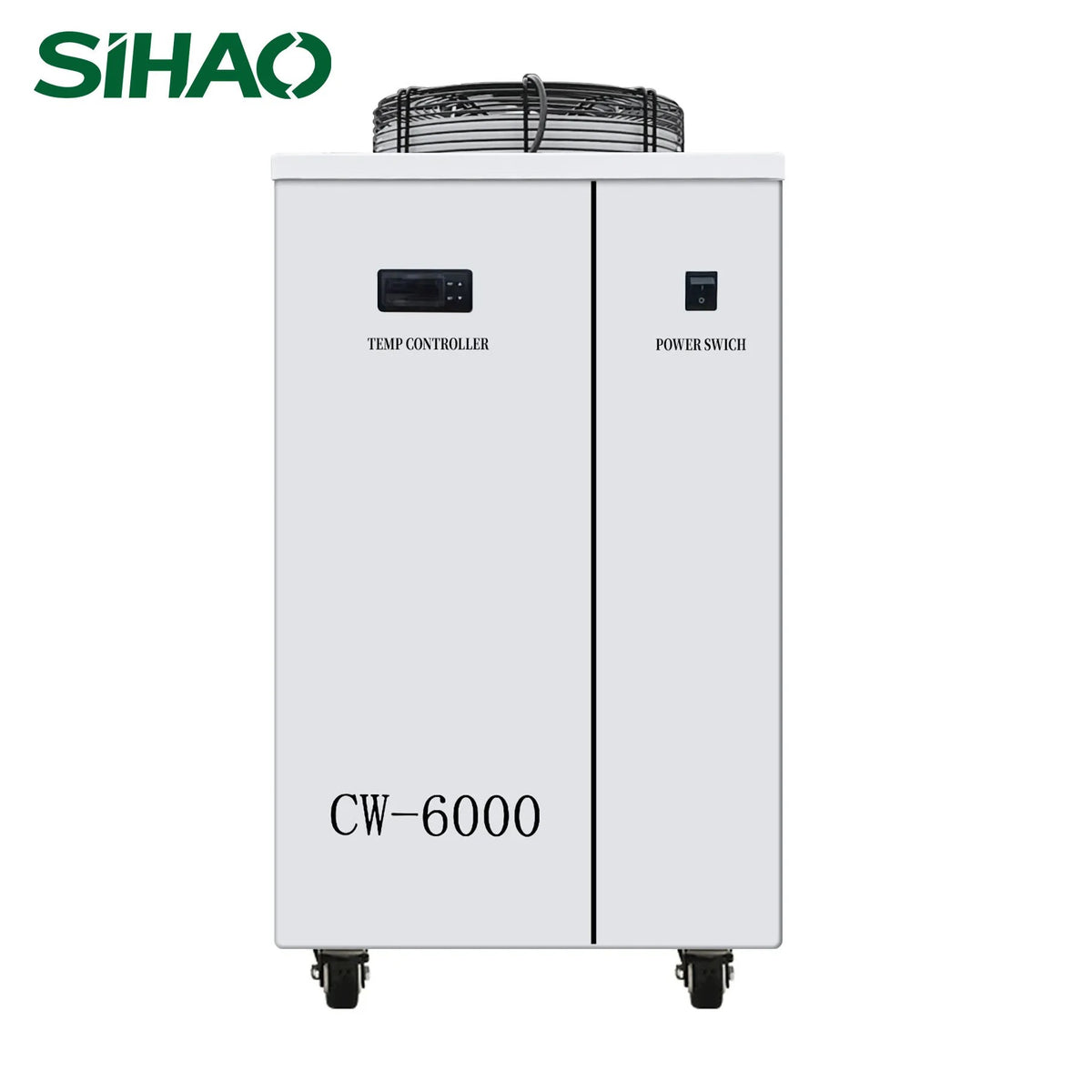 SIHAO 3000W Industrial Water Chiller CW-6000 220V CO2 Laser Cooling System with Flow Protection & Digital Display for Engraving Machine