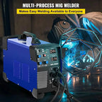 SIHAO 220V 200-270A MIG MMA TIG Welder 3-in-1 IGBT Inverter Welding Machine Dual Voltage for Steel Aluminum Auto Repair Home Workshop