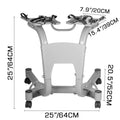 SIHAO Adjustable Dumbbell Stand with Wheels, 100KG Capacity & Towel Storage Rack, Home Gym Equipment for 24-40KG Dumbbells