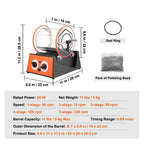SIHAO 3-5kg Jewelry Tumbler – 5-Speed Rotary Finisher with Digital Timer & Reversible Rotation for Polishing, Burnishing & Metal Tumbling