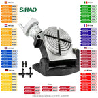 SIHAO 4" 100mm Horizontal Vertical Rotary Table Tilting 360° Milling Machine Worktable 4-Slot Precision HV Indexing Plate for Drill Press