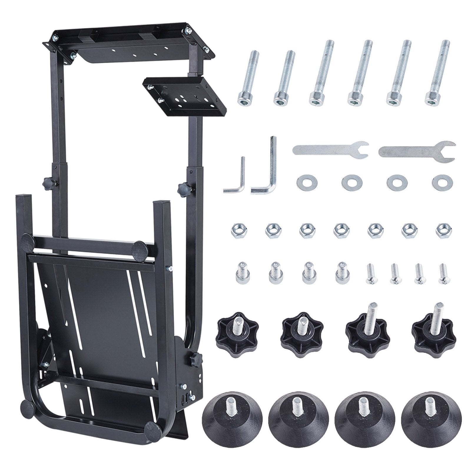 SIHAO Racing Simulator Steering Wheel Stand, Heavy-Duty Cockpit Mount Compatible with Logitech G27 G29 G920 / Thrustmaster T300R for Xbox One, PS4, PS5, PC