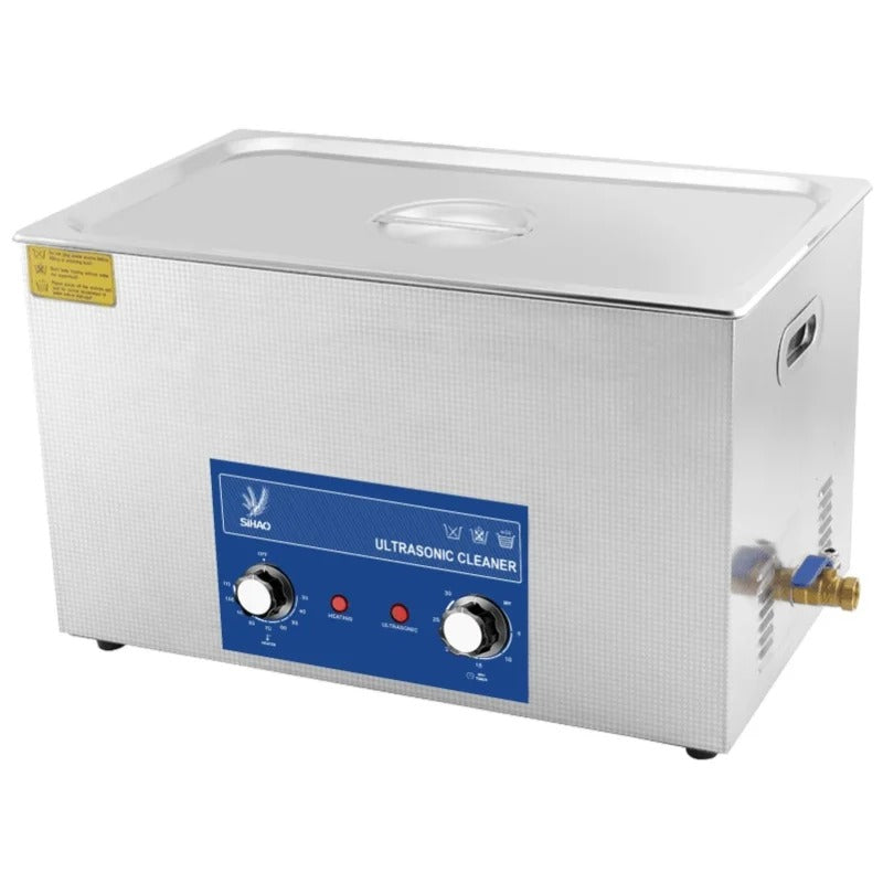 SIHAO 40kHz Ultrasonic Cleaner with Knob Control, Heater & Timer – Available in 2L To 30L Capacities, Ideal for Jewelry, Eyeglasses, Dentures, and Musical Instruments