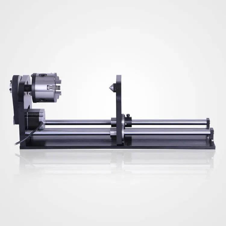 SIHAO Rotary Cutter and Engraver Attachment丨3-Jaw Spindle and 230 mm Track丨50W/60W/80W/100W/130W