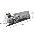 SIHAO Mini Metal Lathe 550W 600W 650W 750W 1100W 1200W —150-220mm Swing X 350-750mm Between Centers Variable Speed 0-2500 RPM, 3-Jaw Chuck, Precision Benchtop Lathe for Drilling & Threading & Steel Aluminum DIY Model Making