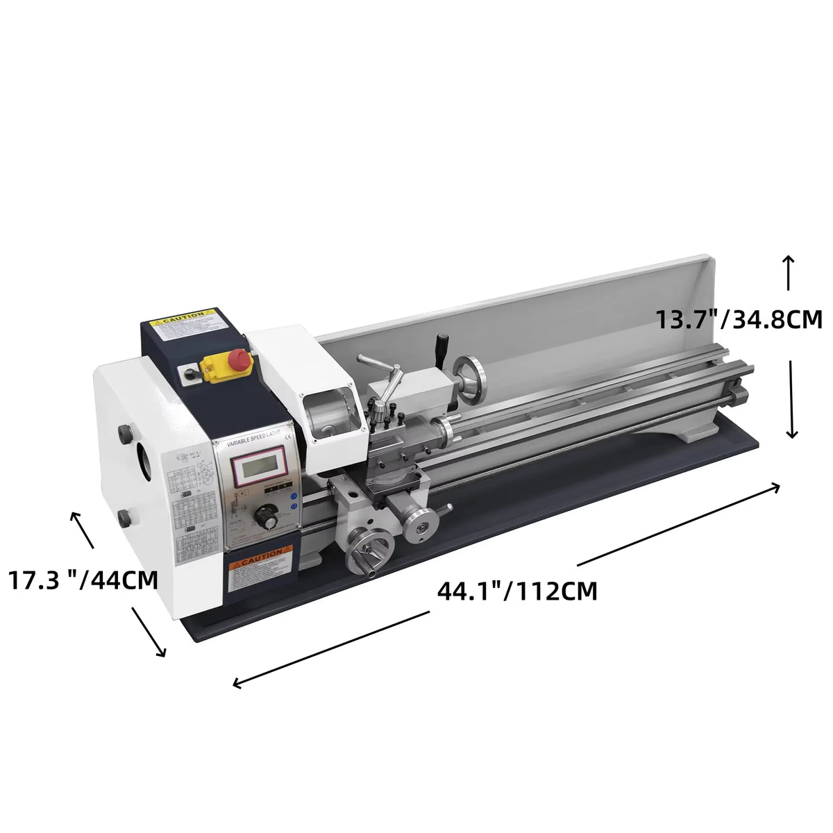 SIHAO Mini Metal Lathe 550W 600W 650W 750W 1100W 1200W —150-220mm Swing X 350-750mm Between Centers Variable Speed 0-2500 RPM, 3-Jaw Chuck, Precision Benchtop Lathe for Drilling & Threading & Steel Aluminum DIY Model Making