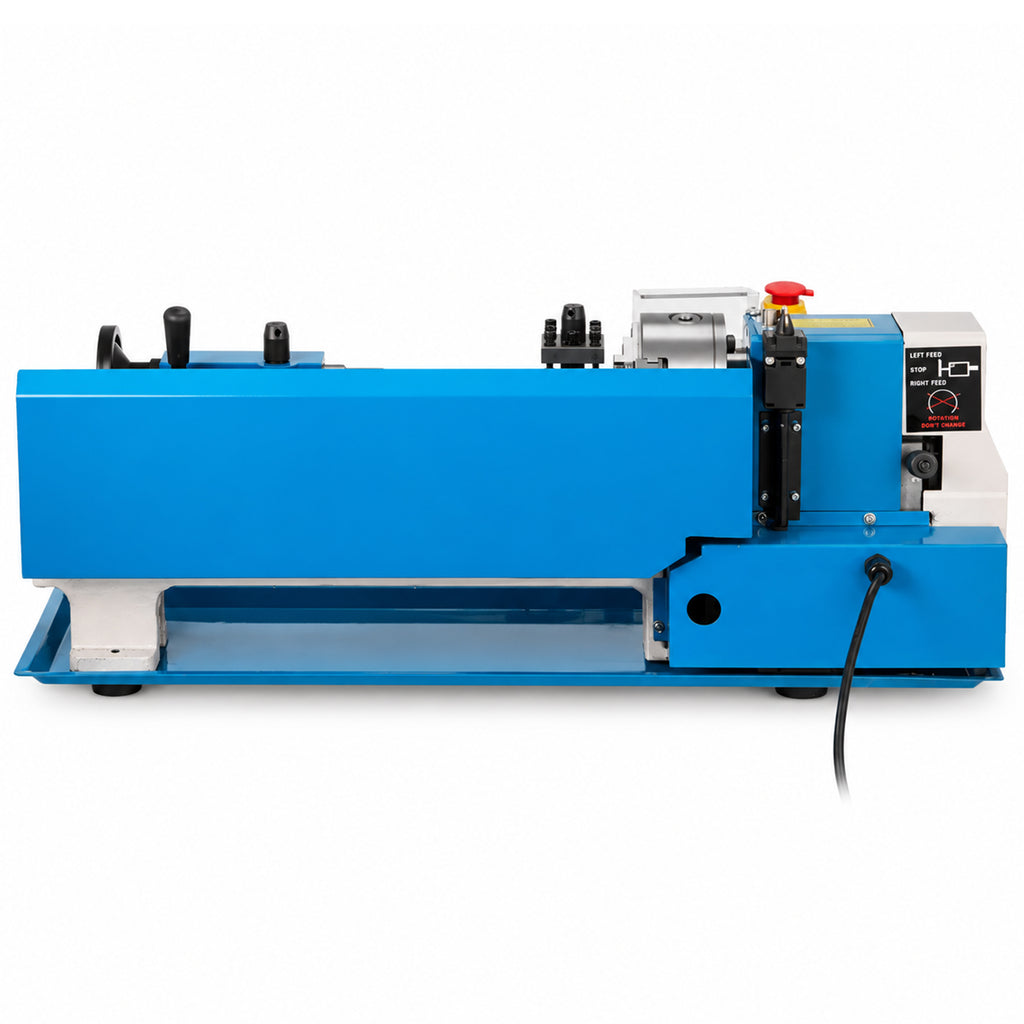 SIHAO Mini Metal Lathe Machine 550W, 7x14 Inch180x350mm Variable Speed Benchtop Lathe with 3-Jaw Chuck for Precision Metalworking, DIY Machining and Workshop Use