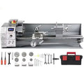 SIHAO Mini Metal Lathe 550W 600W 650W 750W 1100W 1200W —150-220mm Swing X 350-750mm Between Centers Variable Speed 0-2500 RPM, 3-Jaw Chuck, Precision Benchtop Lathe for Drilling & Threading & Steel Aluminum DIY Model Making