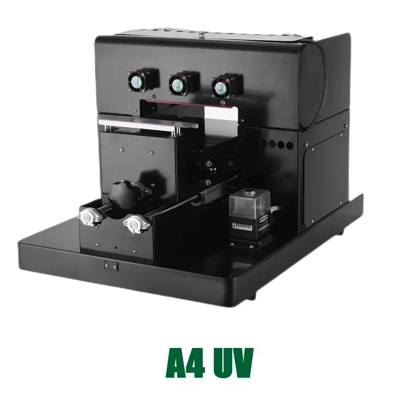SIHAO A3/A4 UV Flatbed Printer – 2880x1440DPI, Auto Height Adjustment, Prints on Phone Cases, Bottles, Wood & Metal