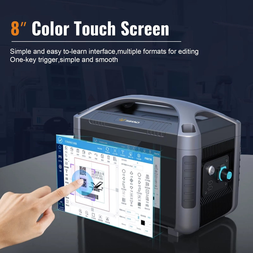 SIHAO 20W/30W Handheld Fiber Laser Marking Machine 220V — Industrial Laser Engraving for Permanent Metal & Plastic Etching