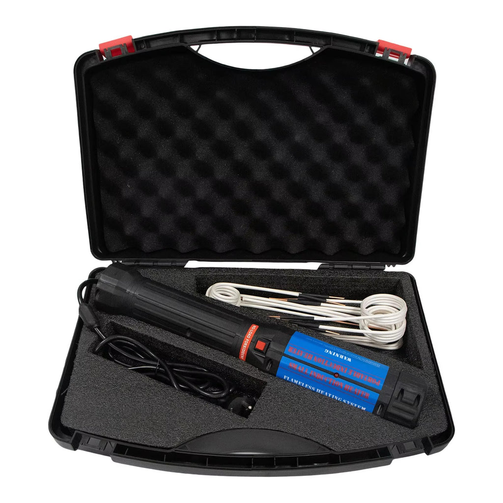 SIHAO 1400W Magnetic Induction Heater Kit, Handheld Nut Buster Tool for Rusty Screw Removing, Car Repair with 10 Coils & Box