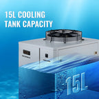 SIHAO 3000W Industrial Water Chiller CW-6000 220V CO2 Laser Cooling System with Flow Protection & Digital Display for Engraving Machine