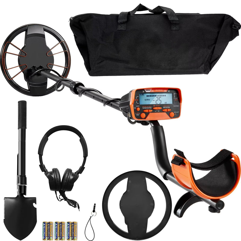 SIHAO DSP Metal Detector, 10" Waterproof Coil, 7 Modes LCD, 41-52" Adjustable Aluminum Stem for Gold & Relic Hunting
