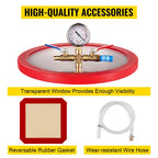 SIHAO 3CFM 1/4HP Vacuum Pump 2Gal Chamber Kit Degassing Epoxy Resin Silicone Silica Gel Wood Stabilizer Casting Tool