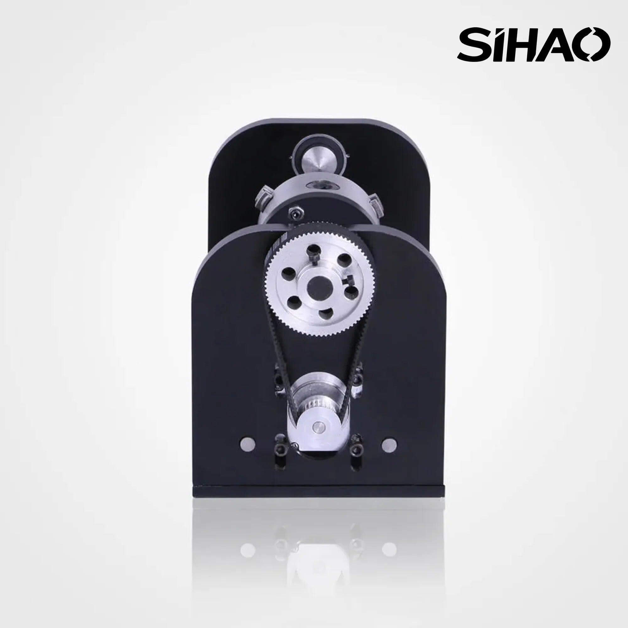 SIHAO Rotary Cutter and Engraver Attachment丨3-Jaw Spindle and 230 mm Track丨50W/60W/80W/100W/130W
