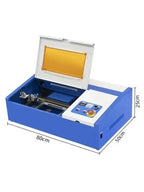 SIHAO 40W CO2 Laser Engraving Cutting Machine 30×20cm — Laser Engraver with USB for Wood Leather Woodworking