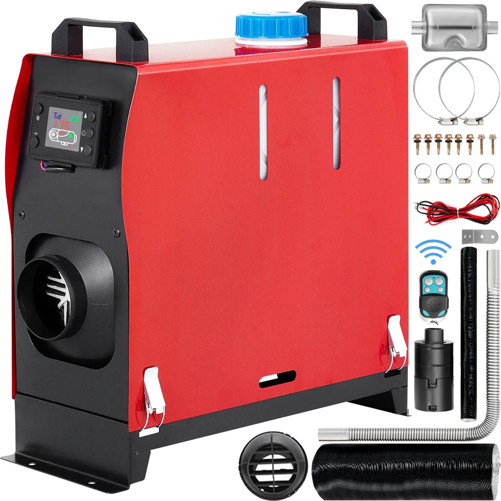 SIHAO Diesel Air Heater 5/8KW 12V with Remote Control & LCD Display – Silent Operation for Car/Truck/RV