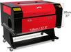 SIHAO 80W with Legs CO2 Laser Engraver Built-in Air Pump| Cutter (28" x 20") | FDA Approved | Ruida Controller with Manual Focus - SIHAOTEC Laser