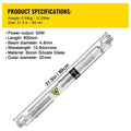 SIHAO 40W & 50W CO2 Glass Laser Tube Replacement – 700mm/800mm Length, 50mm OD, for Laser Engraver Cutter Machine (40W-700mm / 50W-800mm)