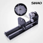 SIHAO Rotary Cutter and Engraver Attachment丨3-Jaw Spindle and 230 mm Track丨50W/60W/80W/100W/130W