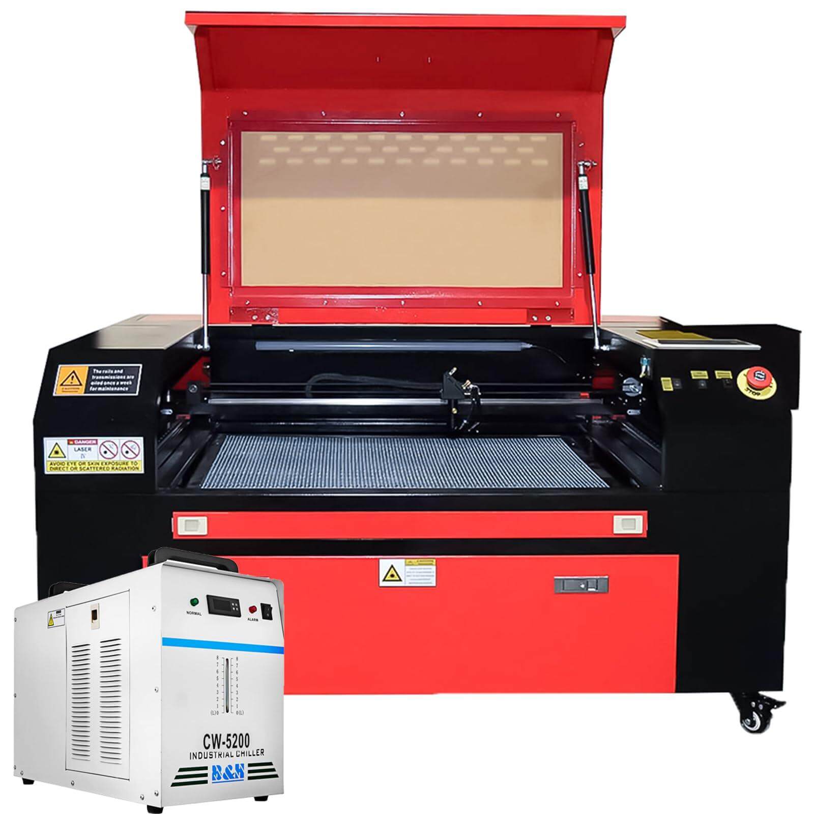 SIHAO 80W CO2 Laser Engraver 28x20 with LightBurn & Air Assist