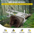 SIHAO Heavy-Duty Portable Chainsaw Planking Mill – 14-24" Adjustable Guide for Precision Log Slicing, Rust-Resistant Aluminum-Steel Frame