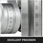 SIHAO 8"/200mm Rotary Table – Horizontal/Vertical Mount, MT-3 Spindle, 360° Swivel Base with 3 or 4 T-Slots, Heavy-Duty for Precision Milling & Drilling